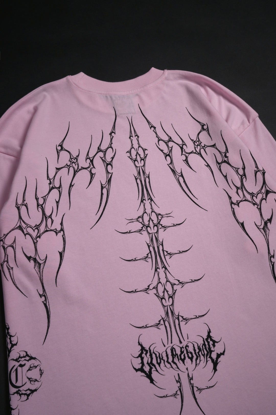 Chaos Regime American Classic Oversized Tee in Baby Pink