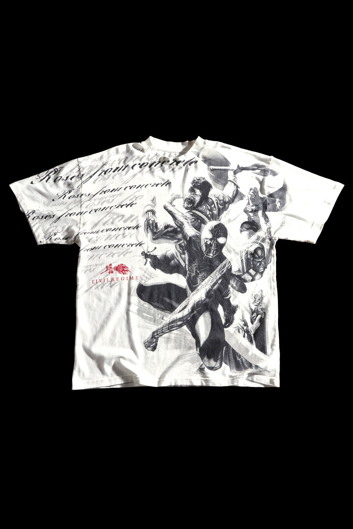 Show Of Power American Classic Oversized Tee in Butter
