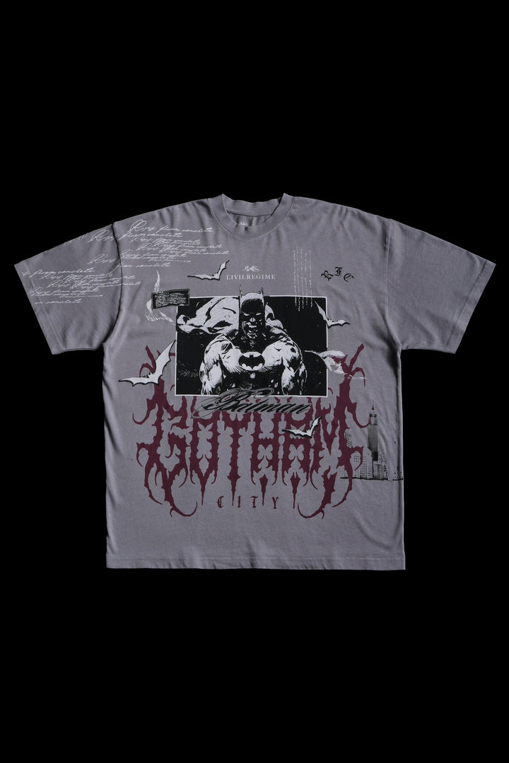 Gotham American Classic Oversized Tee in Ash Gray