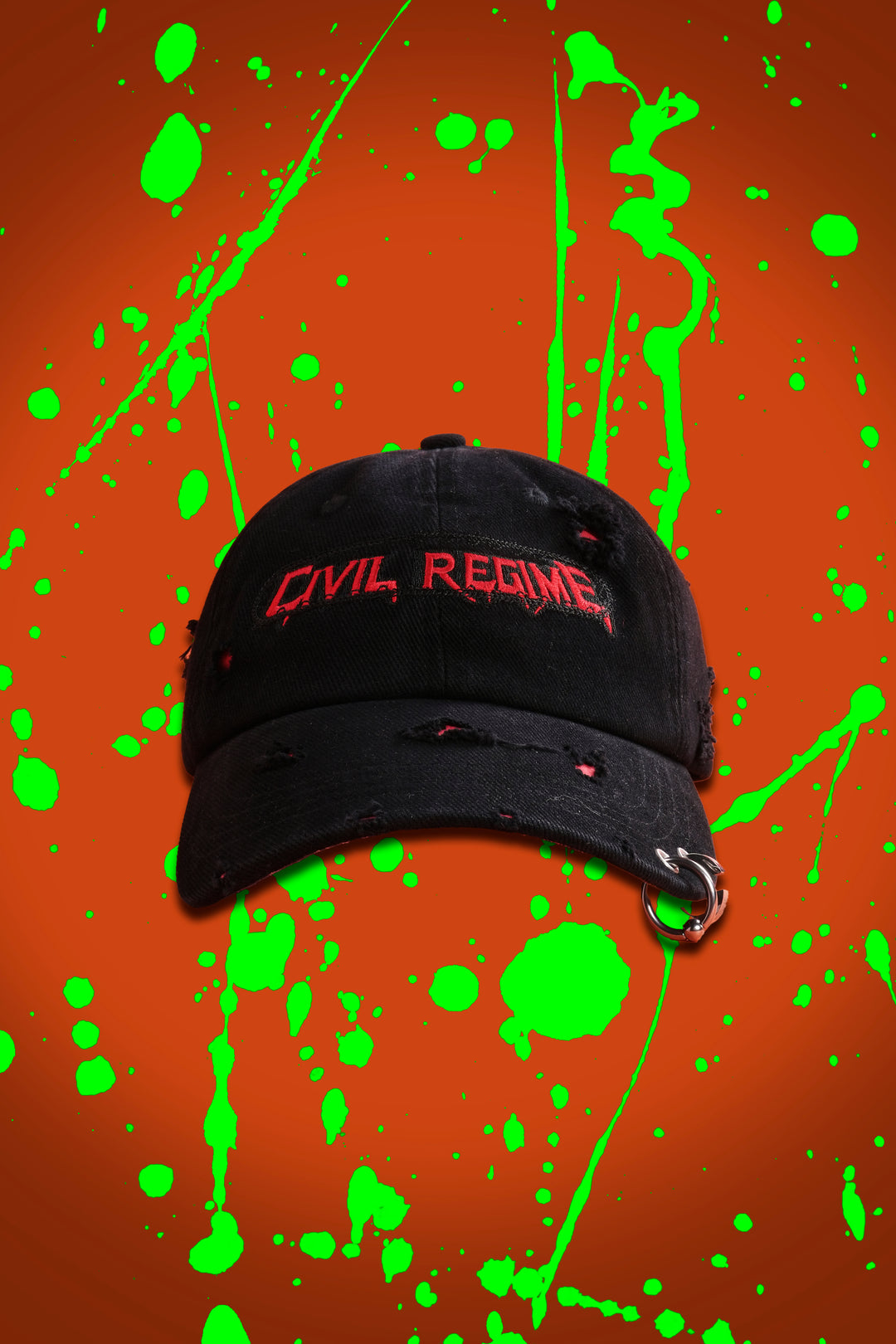 Cut Through Control Dad Hat in Black