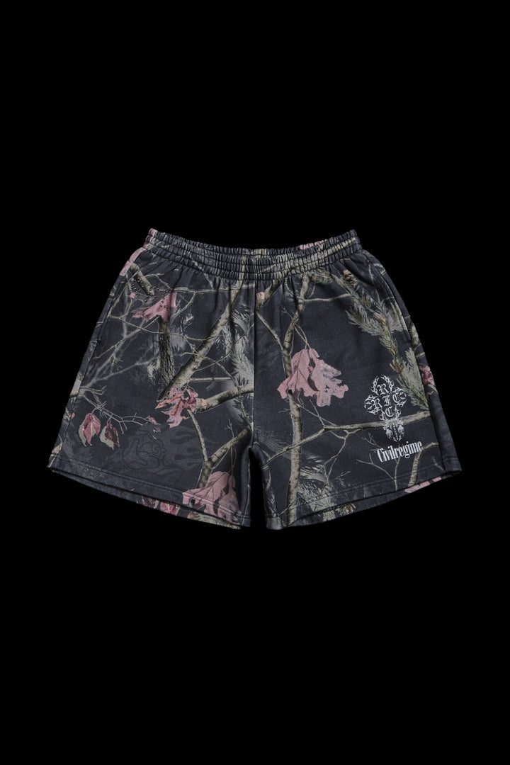 Concrete Sin Baggy Shorts in Bankai Camo