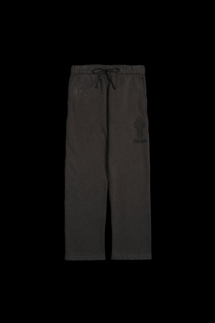 Concrete Sin Wide Leg Fleece Pants in Sun Wash Brown