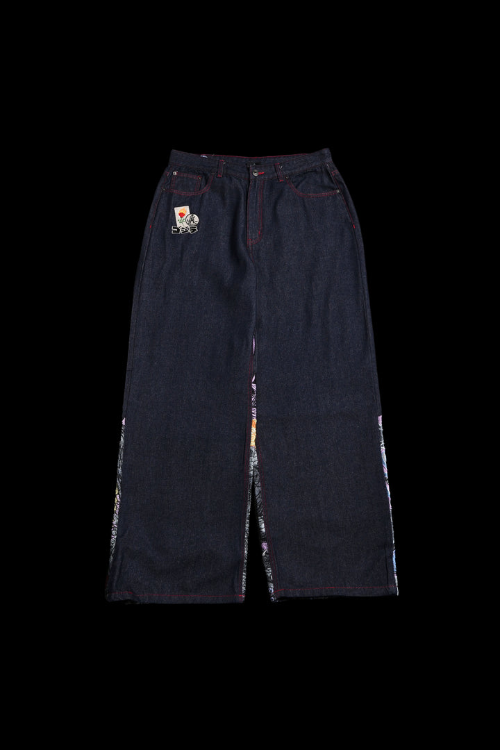Deep Blue Attack Raw Denim Jeans in Blue