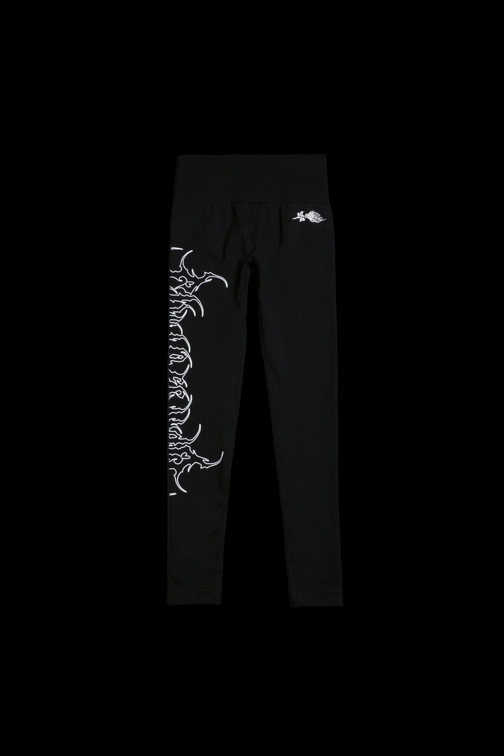 Chaos Core Kelly Seamless Scrunch Leggings in Black