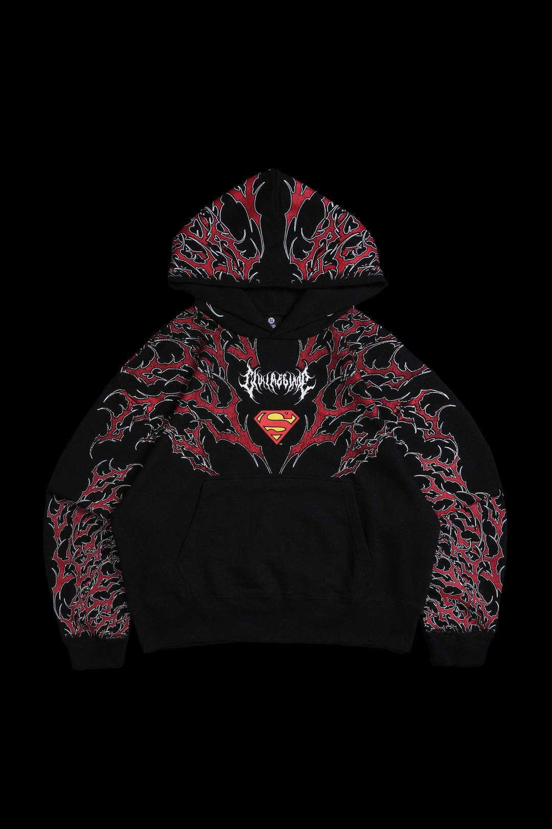 Red Death Forever Hoodie in Black