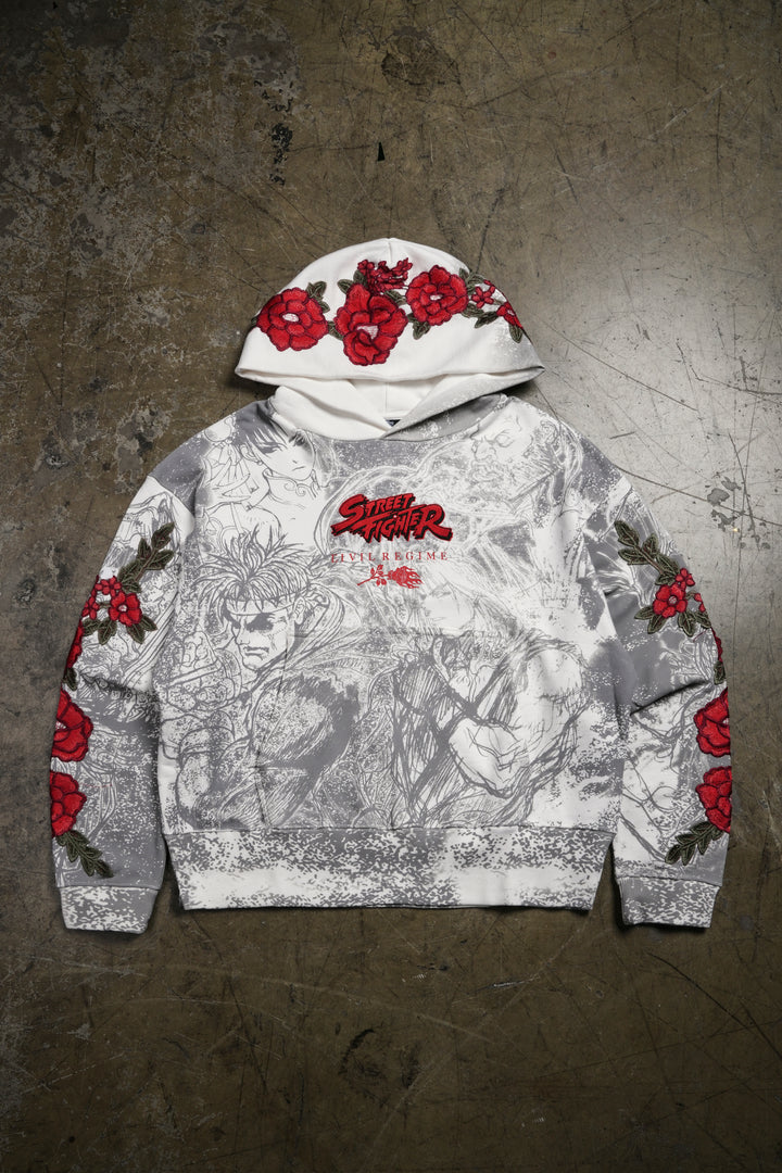 To Live Is To Fight Forever Rose Hoodie in Butter