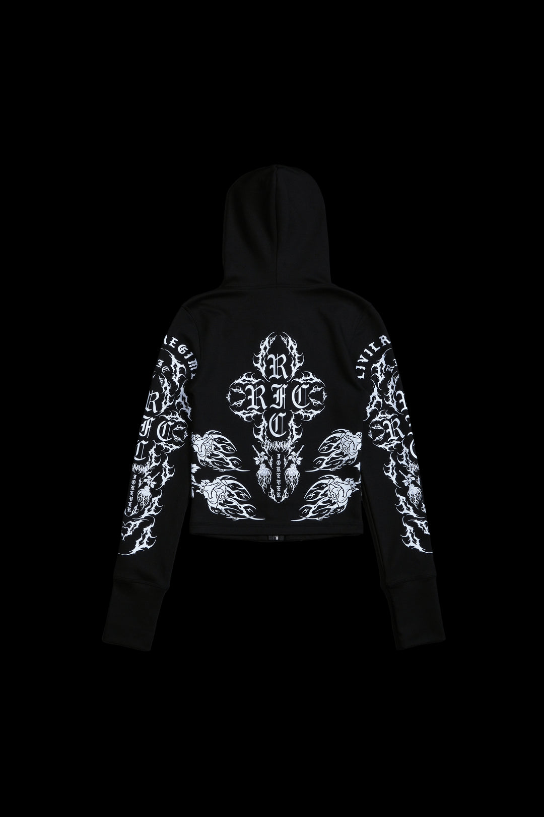 Twilight Pookie Zip Up Hoodie in Black