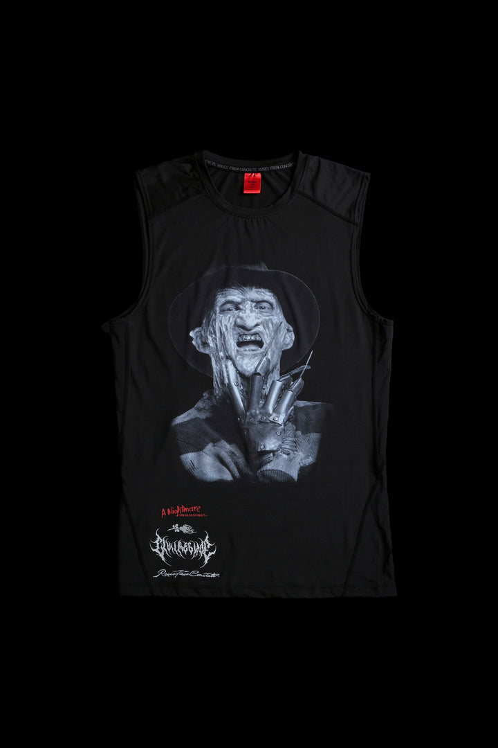 Freddy Sleeveless Compression Shirt in Black