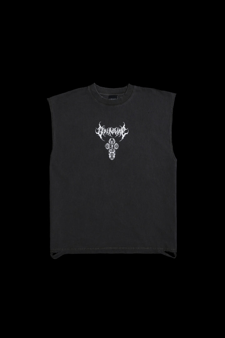 Reaper Blooming FMR Muscle Tee in Vintage Ashes