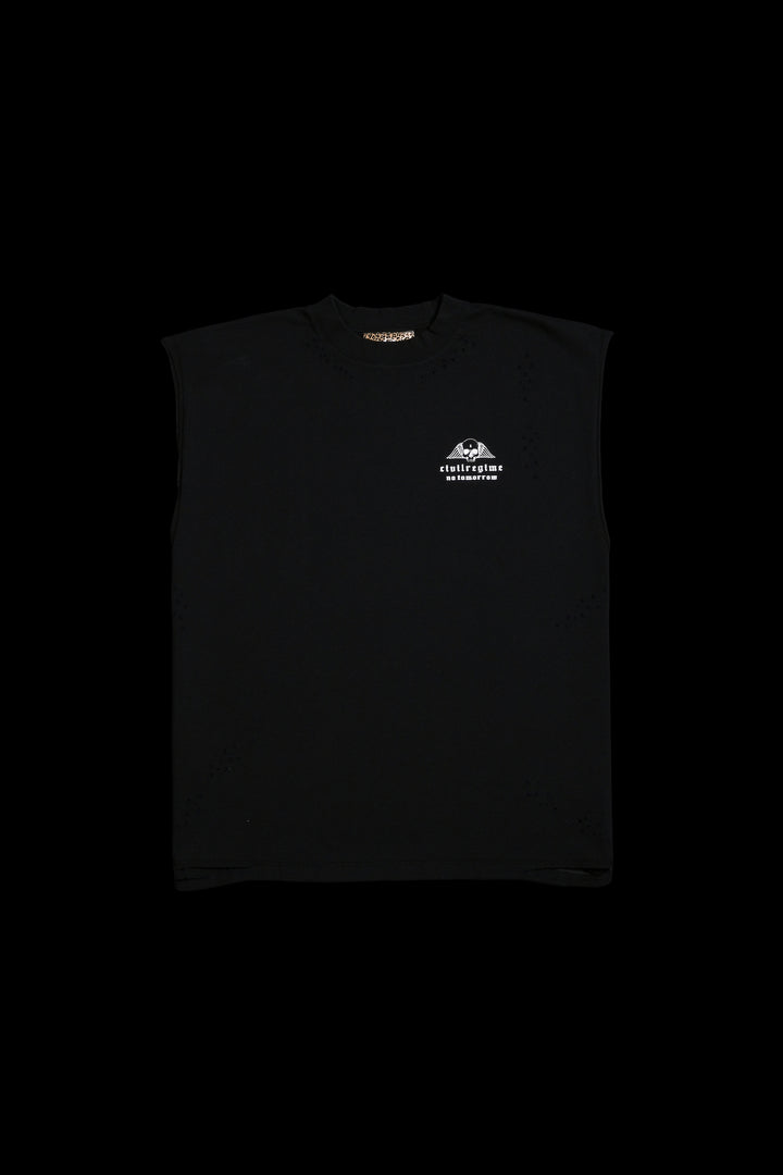 Spinal Studs FMR Muscle Tee in Black