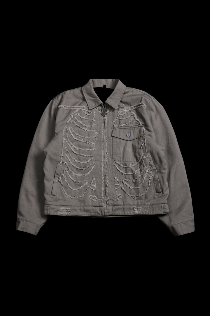 I Have A Dark Secret Work Jacket in Ash Gray