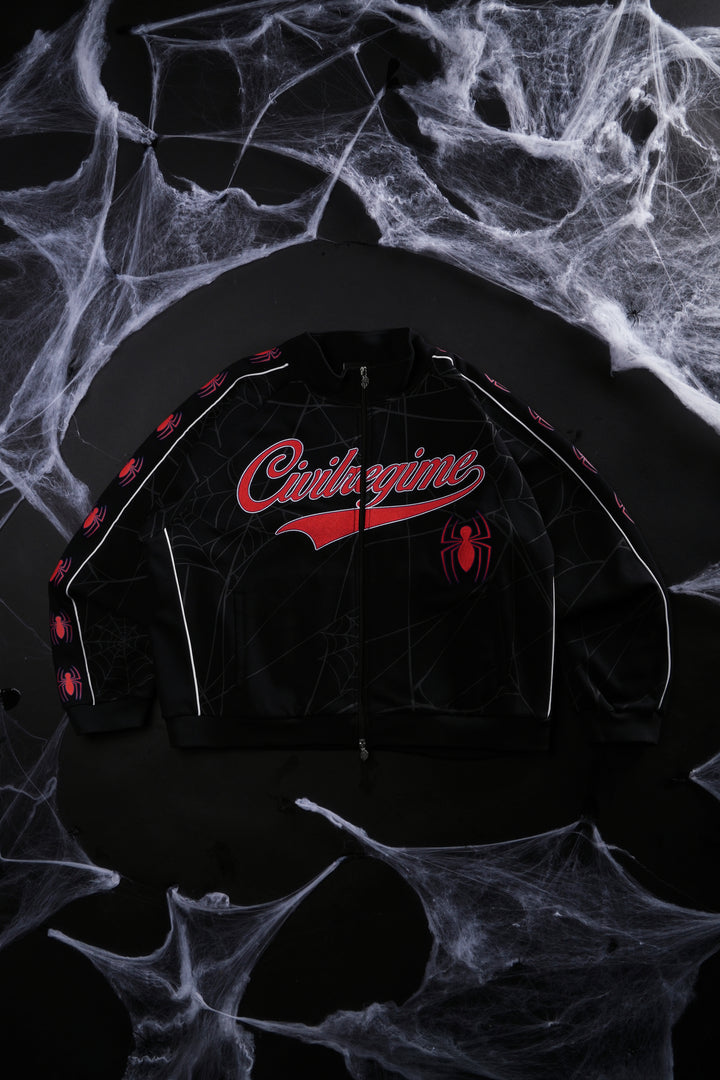 Spider Chaos Civil Track Jacket in Black