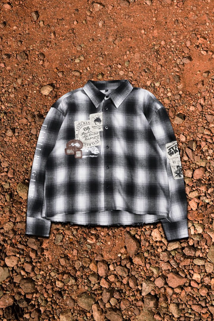 Wanted Cad Bane Ivar Flannel in Black Plaid