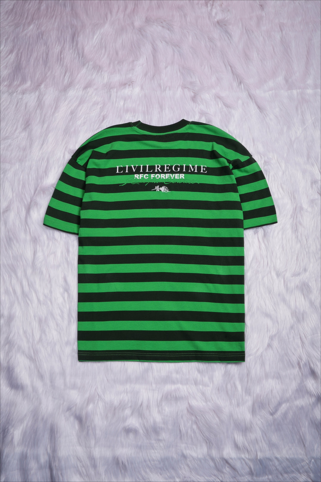 Casted American Classic Oversized Tee in Green/Black