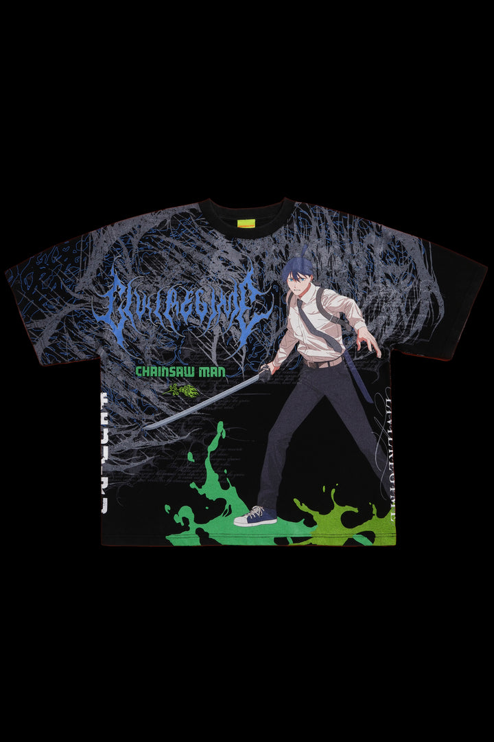 Chainsaw Man SBS 199X Tee "Box Set" in Vintage Black