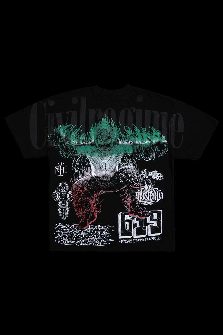 Sky High Rey American Classic Oversized Tee in Black