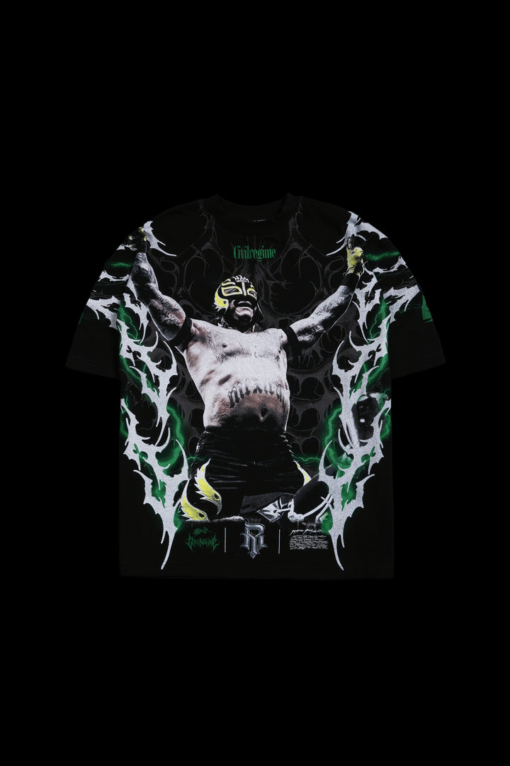 The Ultimate Underdog American Classic Oversized Tee in Black