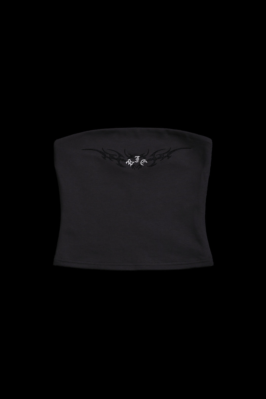 Roses Stamp Pookie Tube Top in Vintage Black