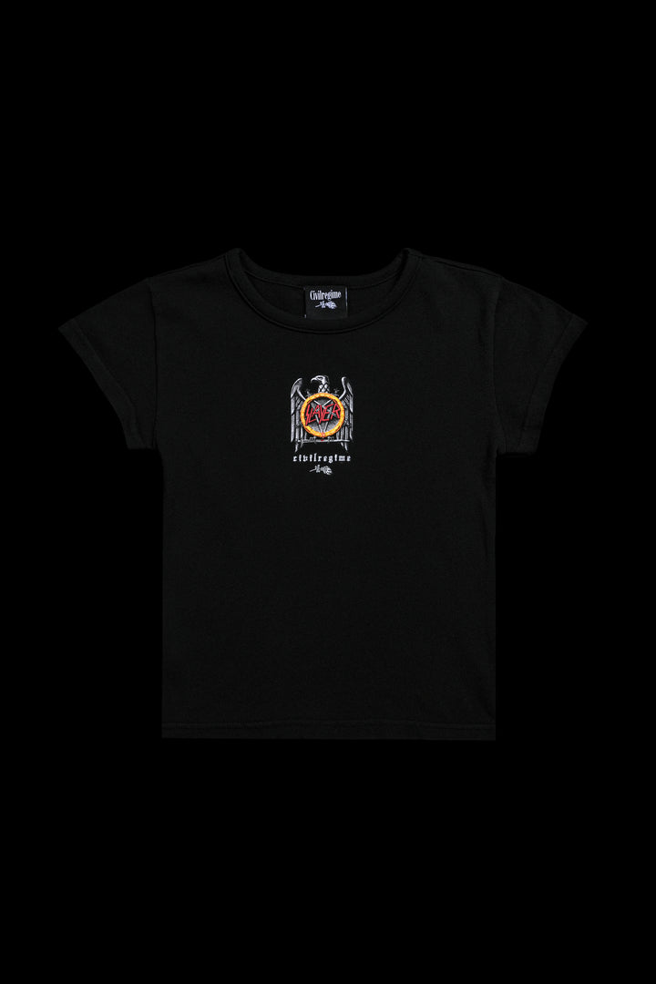 Legacy Est. 1981 Baby Tee in Black