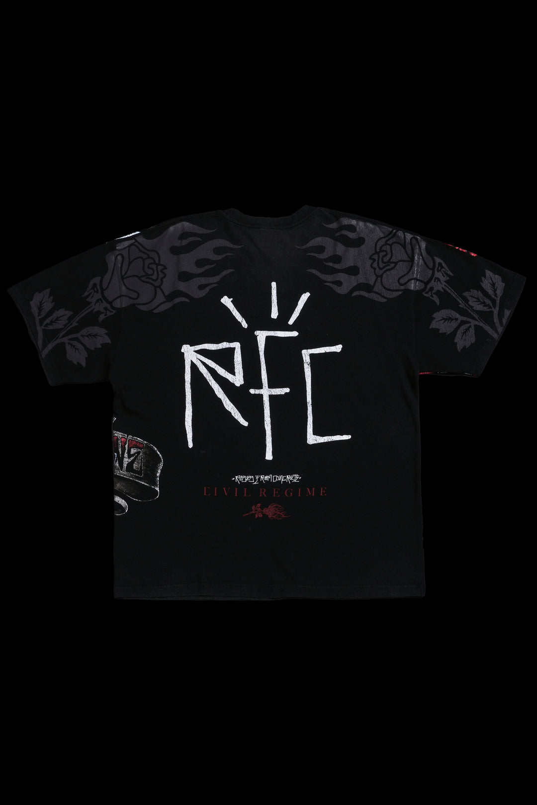 Raza Reza American Classic Oversized Tee in Vintage Black