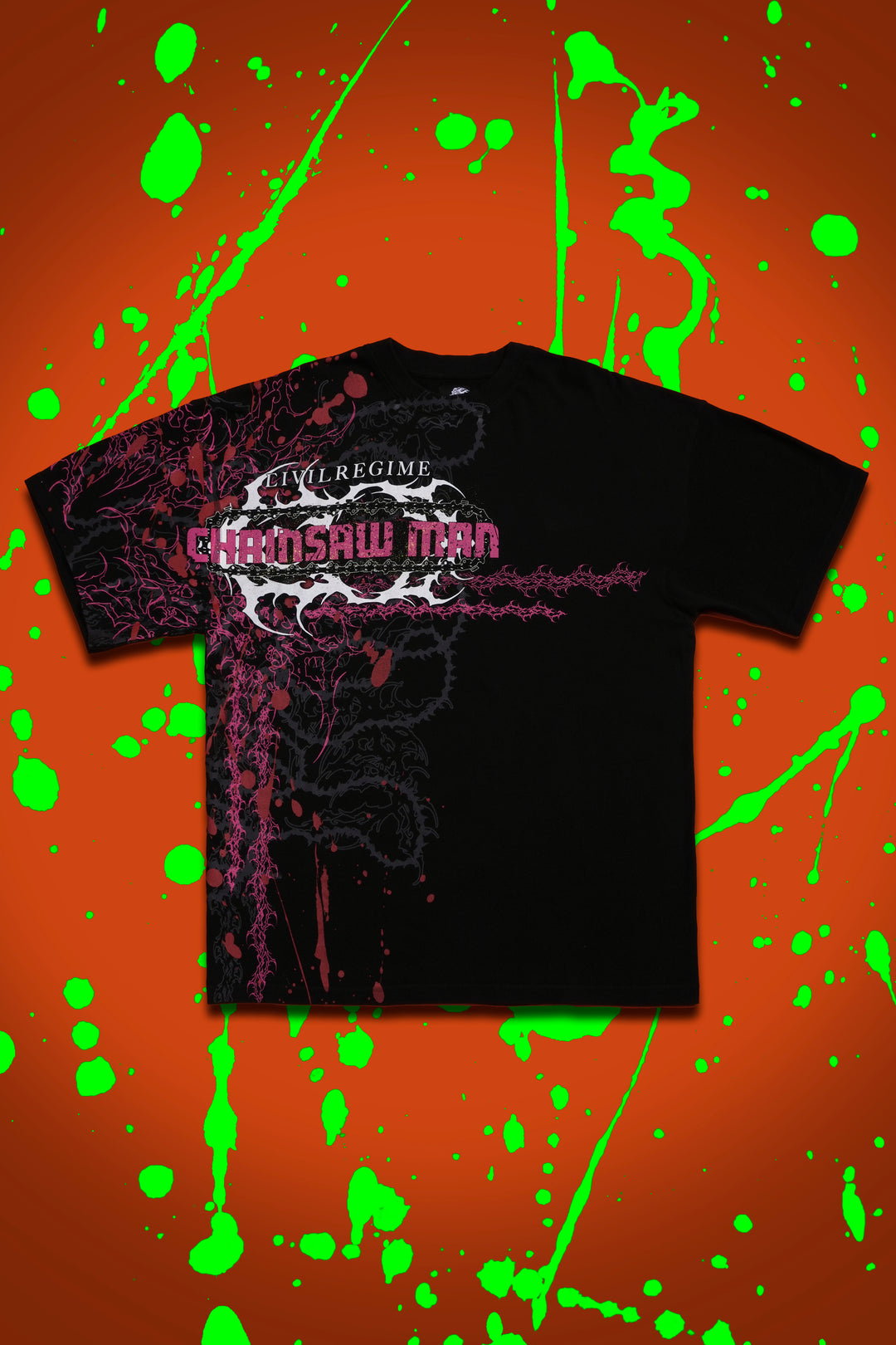 Compulsive Power American Classic Oversized Tee in Black