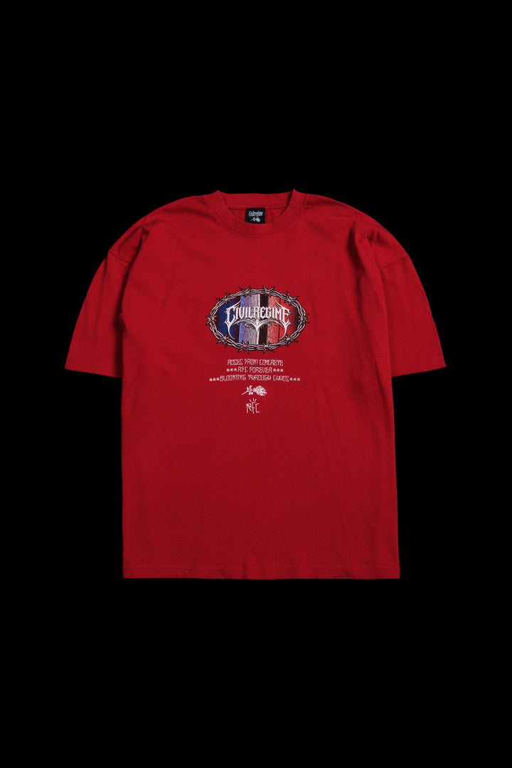 RFC Chile American Classic Oversized Tee in Equestrian Red