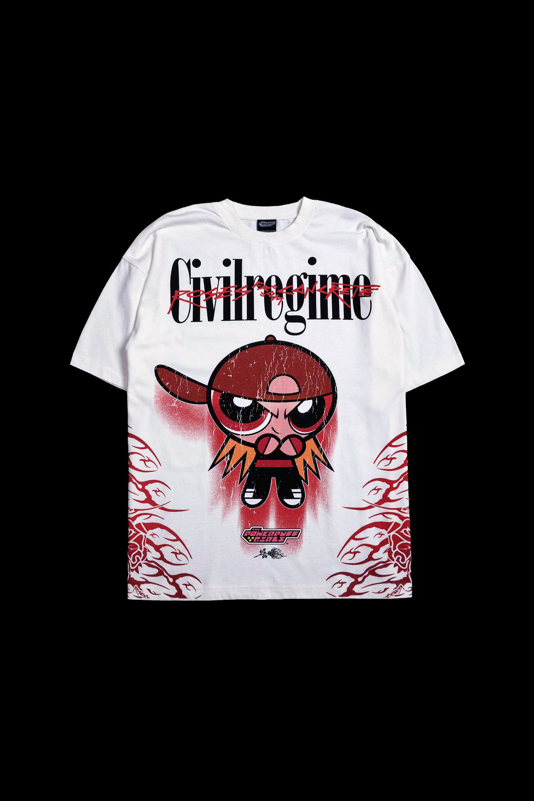 Rowdy Red American Classic Oversized Tee in Butter