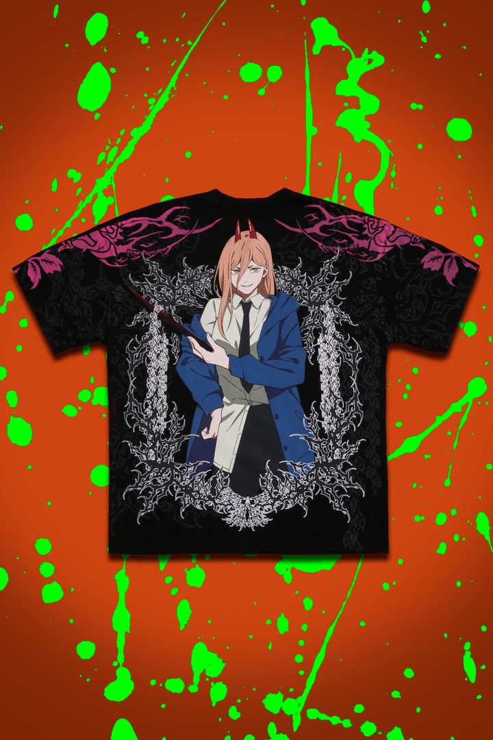 Compulsive Power American Classic Oversized Tee in Black