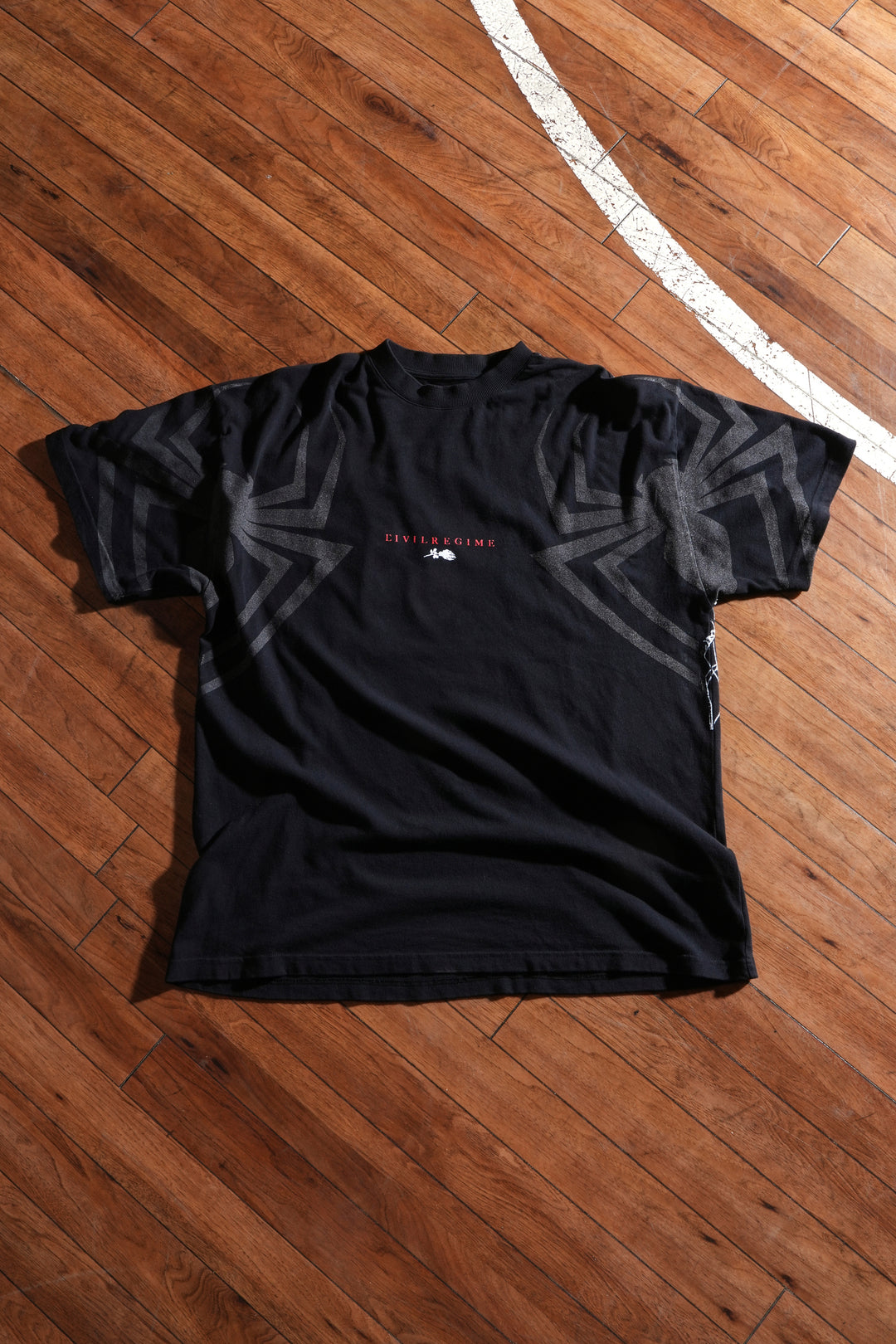 Spider Sense American Classic Oversized Tee in Black