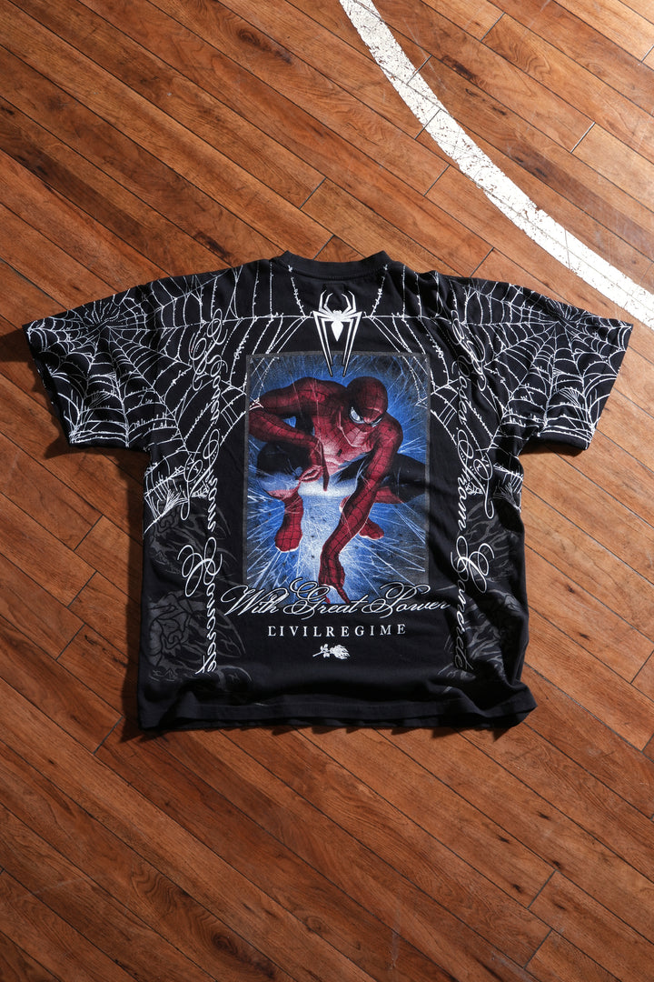 Spider Sense American Classic Oversized Tee in Black