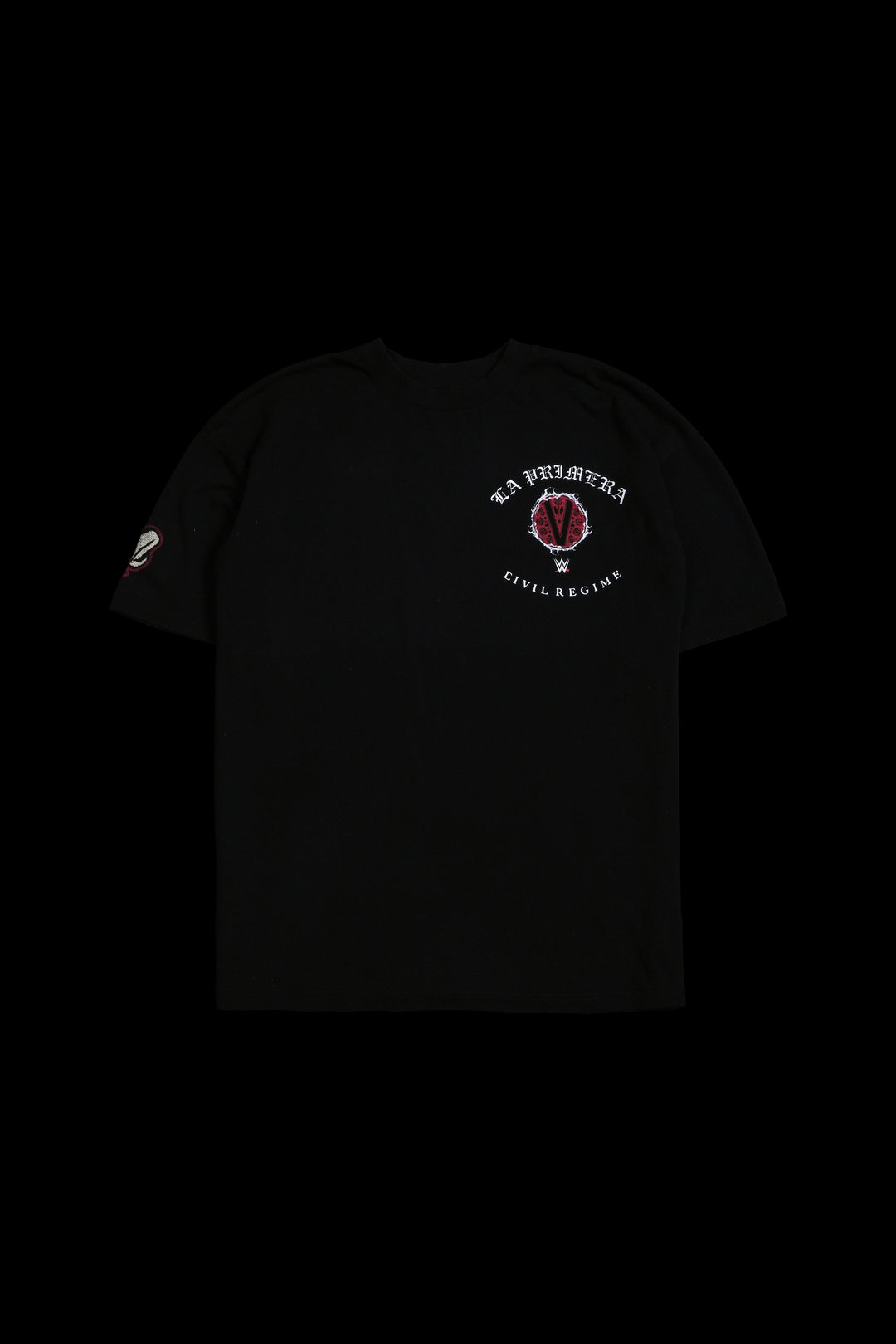 La Primera American Classic Oversized Tee in Black