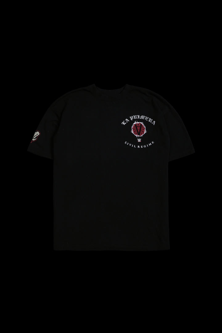 La Primera American Classic Oversized Tee in Black