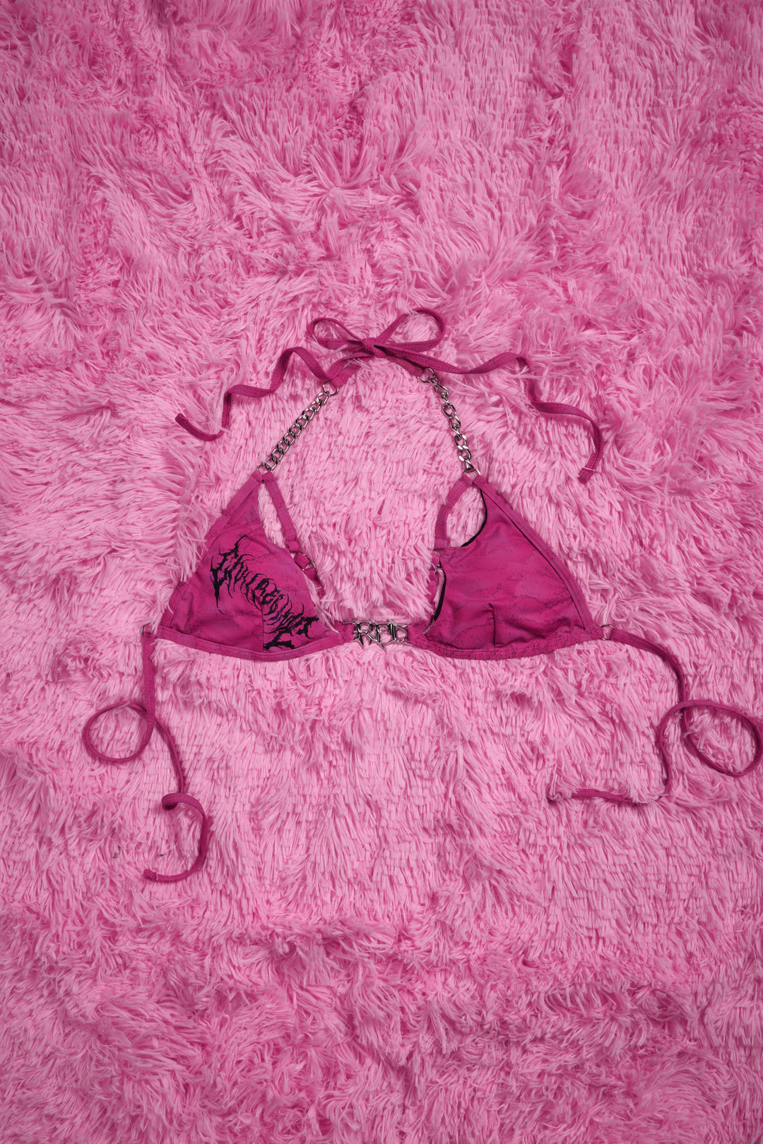 Sinful Sweetheart Chainkini Top in Pink
