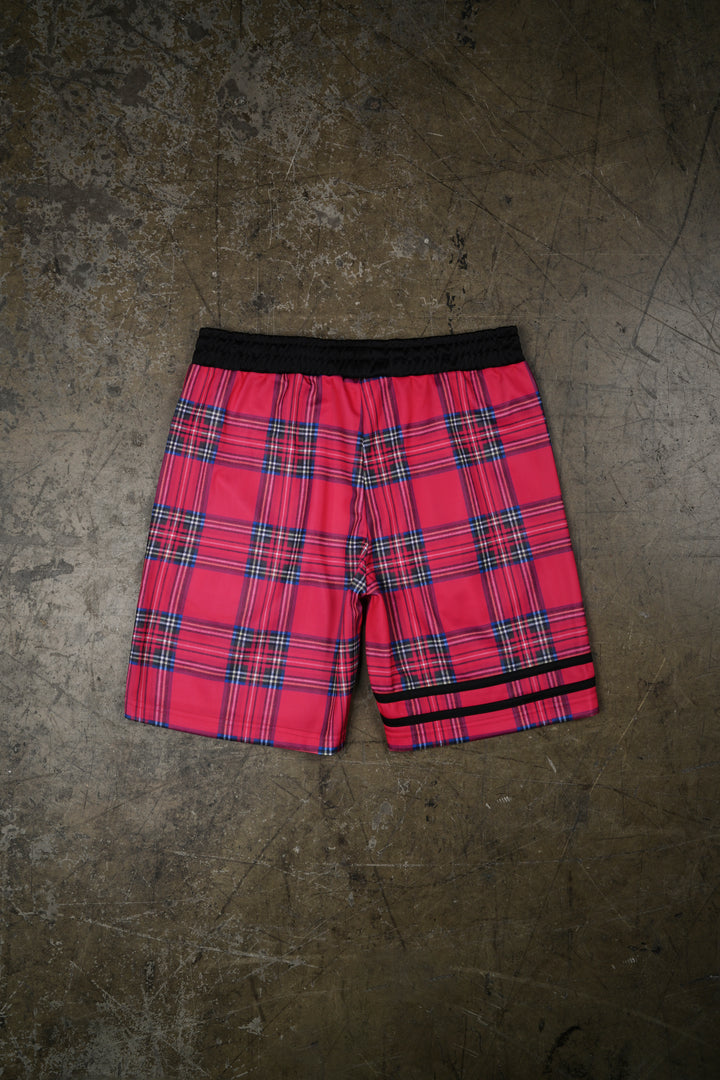 Full Of Scars Soccer Shorts in Equestrian Red