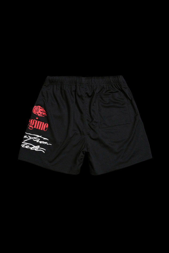 Mickey And Friends Mesh Shorts in Black