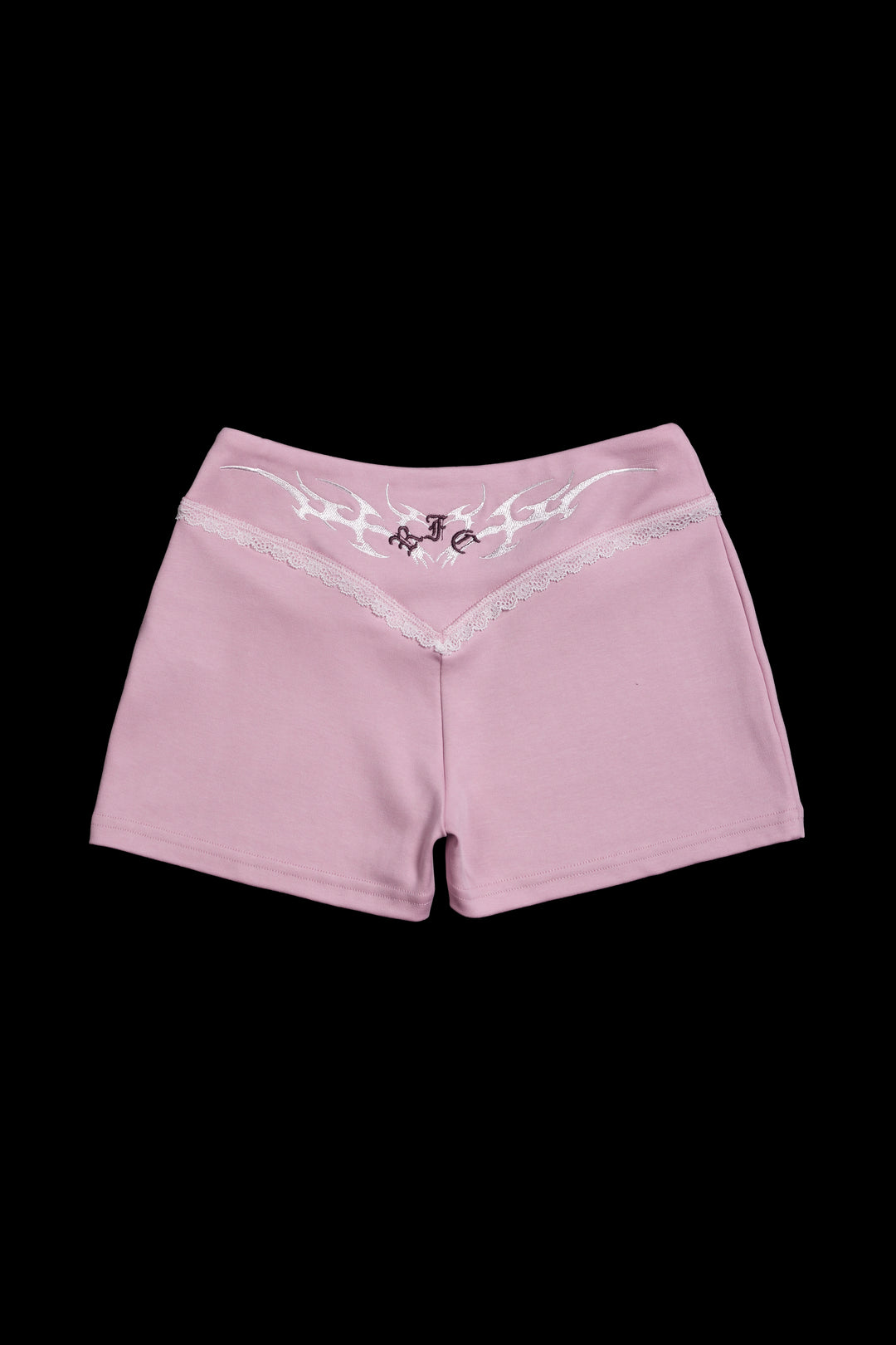 Roses Stamp Pookie V Shape Shorts in Baby Pink