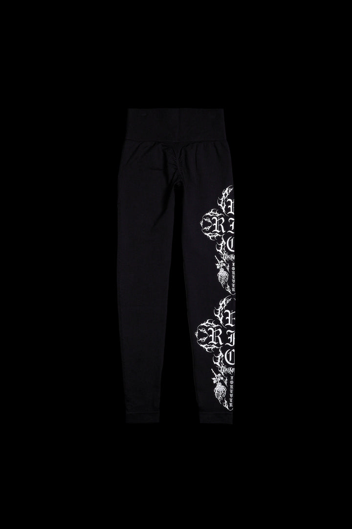 Rise Up Kelly Seamless Scrunch Leggings in Black