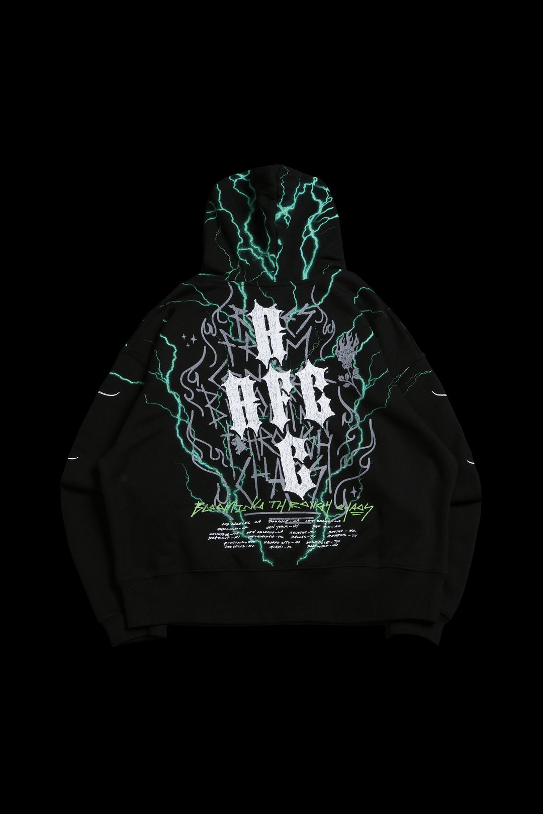 Electric Rage Forever Hoodie in Black