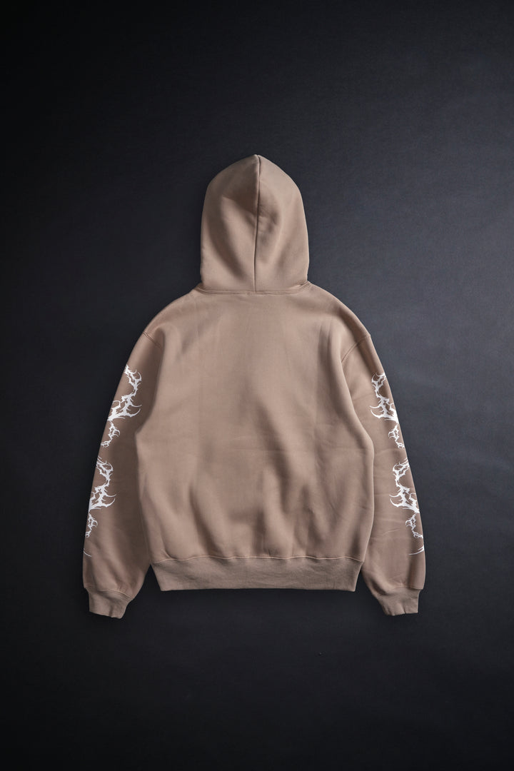 Immortal Rose Chaos Hoodie in Sand