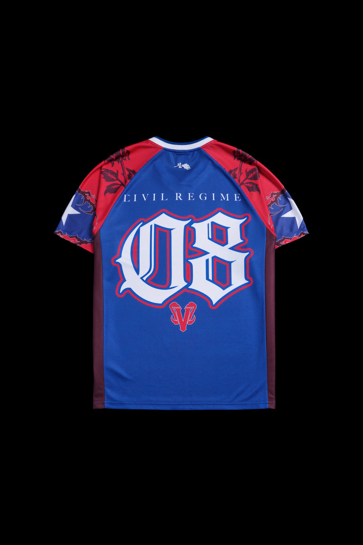 Steph Soccer Jersey in Equestrian Red