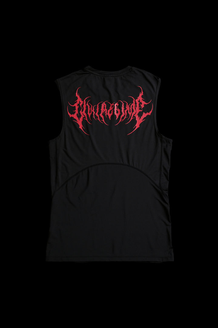 Freddy Sleeveless Compression Shirt in Black