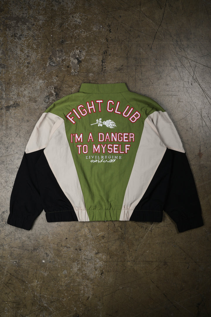 More Pain More Gain Track Jacket in Green