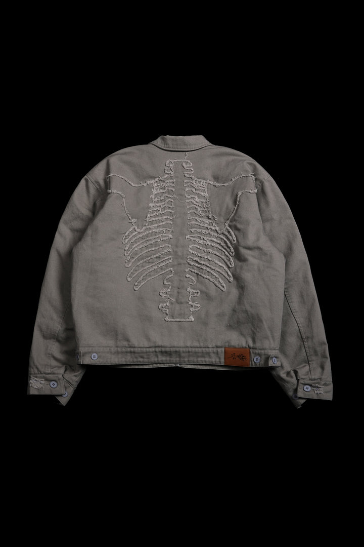 I Have A Dark Secret Work Jacket in Ash Gray