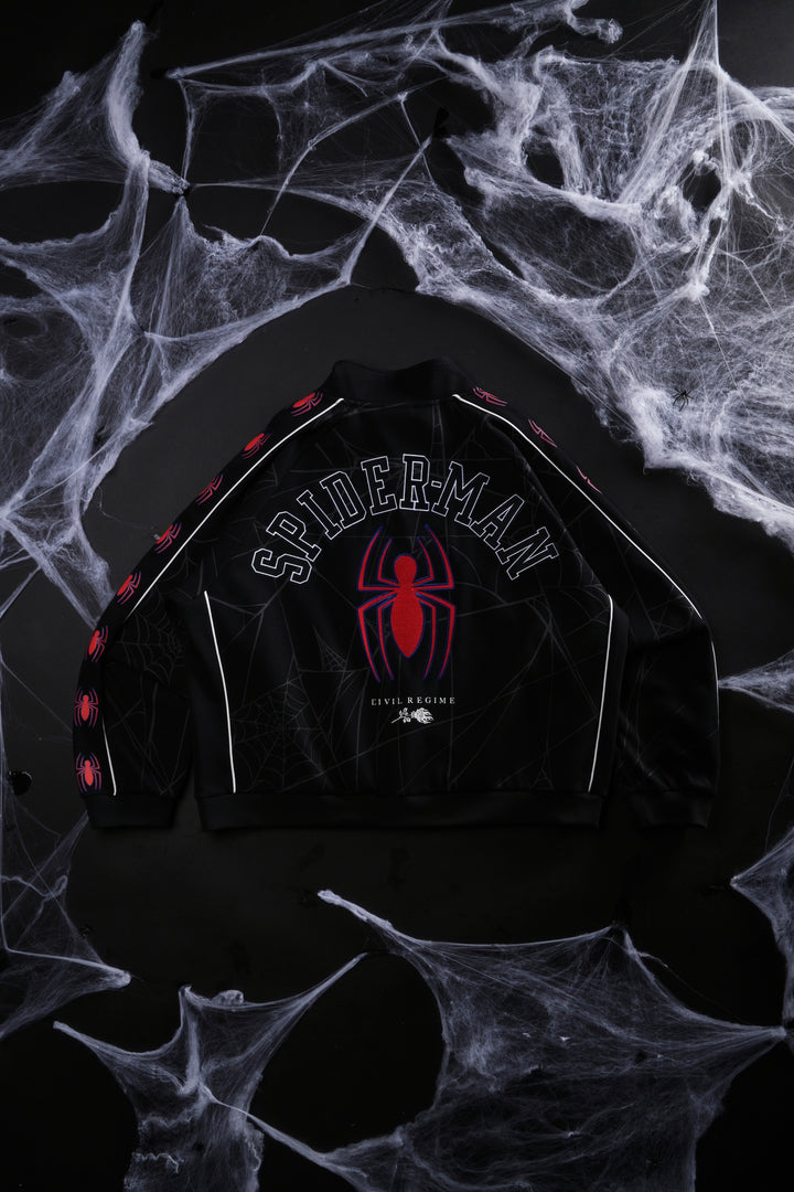 Spider Chaos Civil Track Jacket in Black