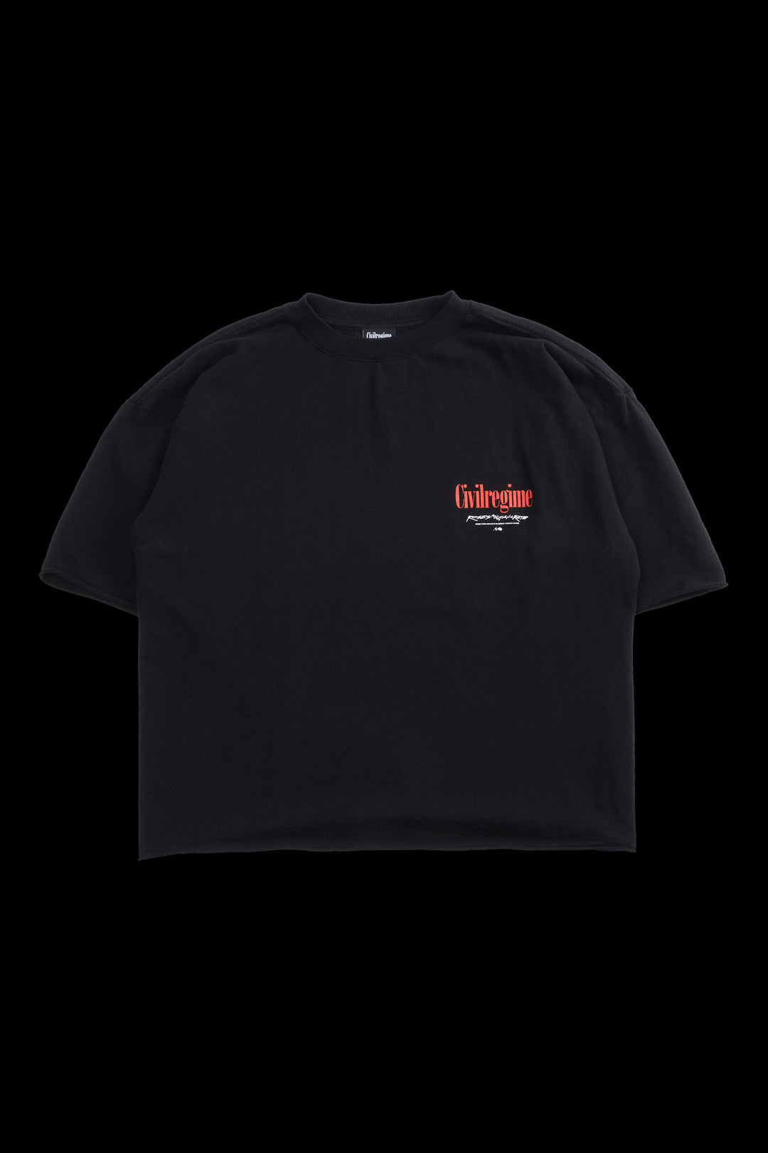 Concrete Rose 199X Cropped Tee in Black