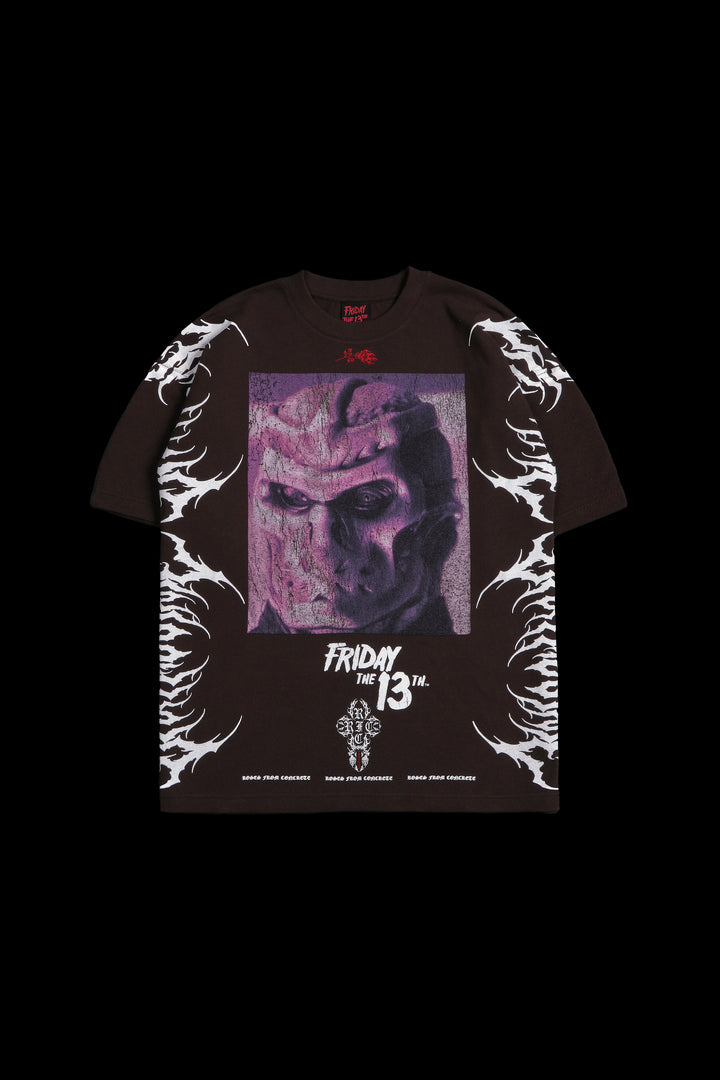 Friday The 13th American Classic Oversized Tee in Brown