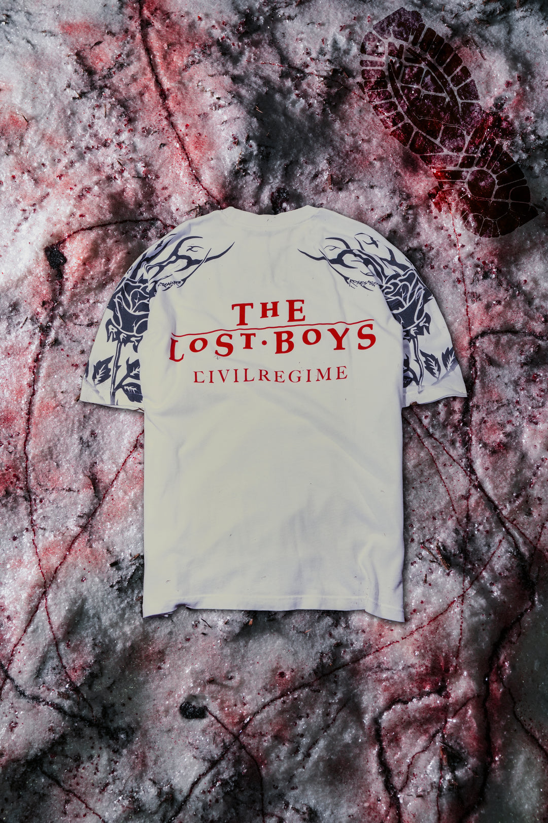 Blood Sucker American Classic Oversized Tee in White