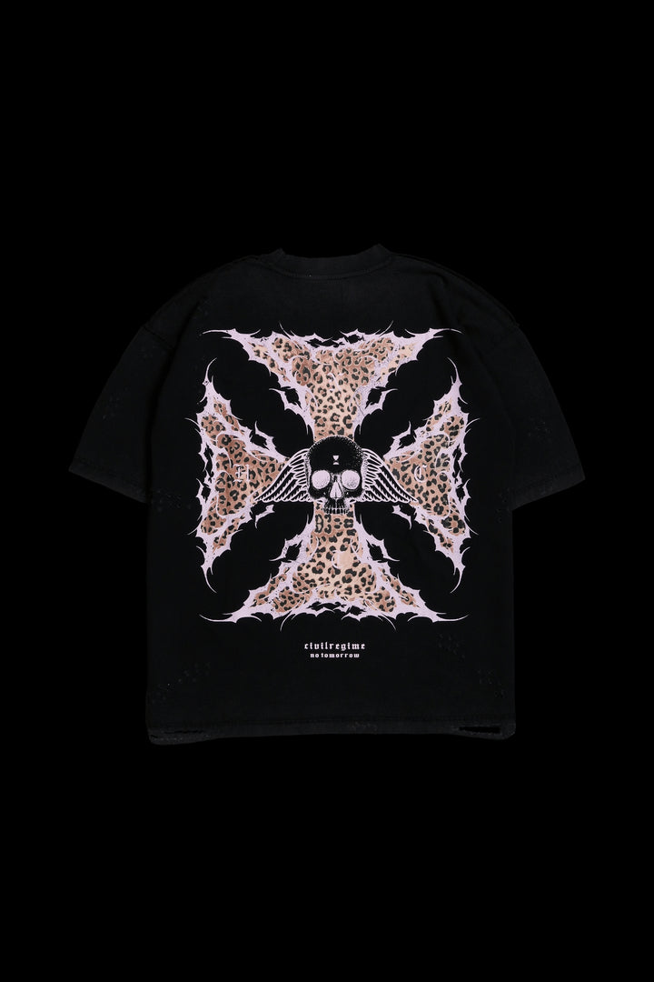 Iron Skull FMR Tee in Leopard/Black
