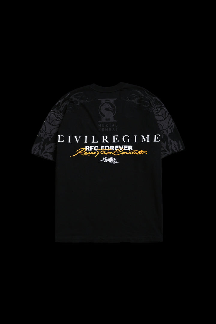 Scorpion Regime American Classic Oversized Tee in Black