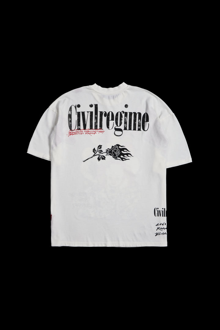 Pennywise's Chaos American Classic Oversized Tee in Butter